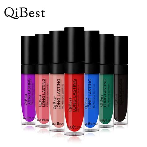 Qibest 12 Colors Lipgloss Lip Matte Liquid Lipstick Waterproof Lip