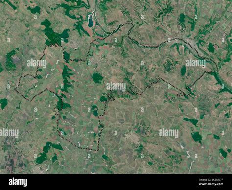 Ocnita District Of Moldova Low Resolution Satellite Map Stock Photo