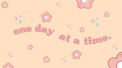 Desktop Wallpaper One Day at a Time - Etsy