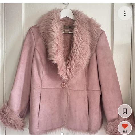 Repop Pink Fur Trim Jacket Absolutely Nothing Depop