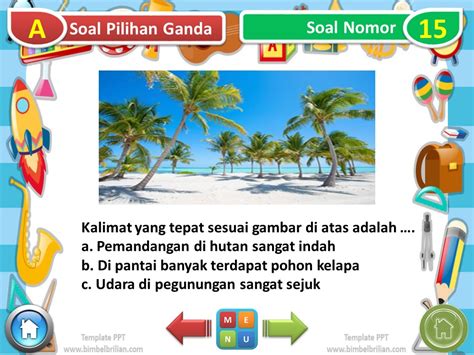 Power Point Ppt Soal Tema Kelas Sd Subtema Perisitwa Siang Dan