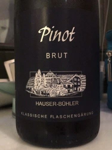 Weingut Hauser B Hler Klassische Flascheng Rung Pinot Brut Vivino