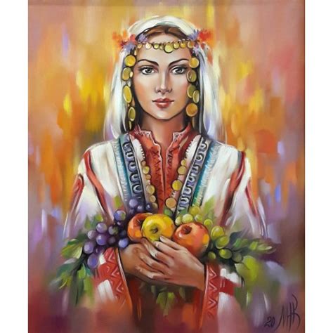 Момиче с цветя картина по номера