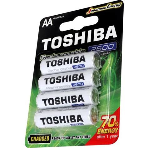 Pilha Recarreg Vel Aa Mah Toshiba Bt Un El Trica