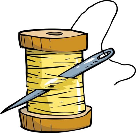 Object Needle And Thread Royalty Free Vector Image