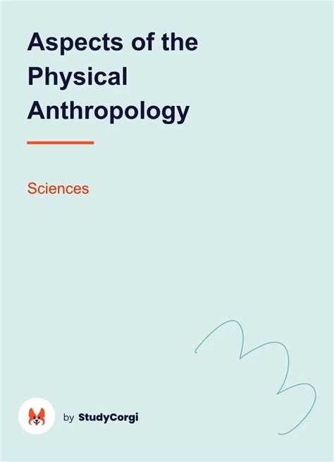 Aspects of the Physical Anthropology | Free Essay Example