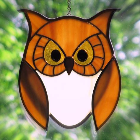 Stained Glass Owl Suncatcher Patterns Adinaporter