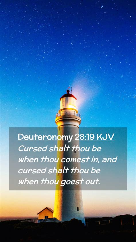 Deuteronomy Kjv Mobile Phone Wallpaper Cursed Shalt Thou Be