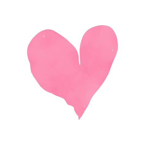 Corazón De Acuarela Rosa Pastel 15241438 Png