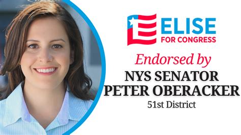 Stefanik Endorsed By State Senator Peter Oberacker - Elise for Congress