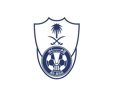 Alabama Ahli Club Logo Símbolo Azul Saudi Arabia Fútbol Americano