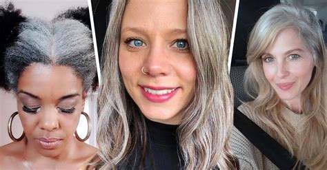 Mujeres Que Muestran Con Orgullo Su Cabello Platinado Natural