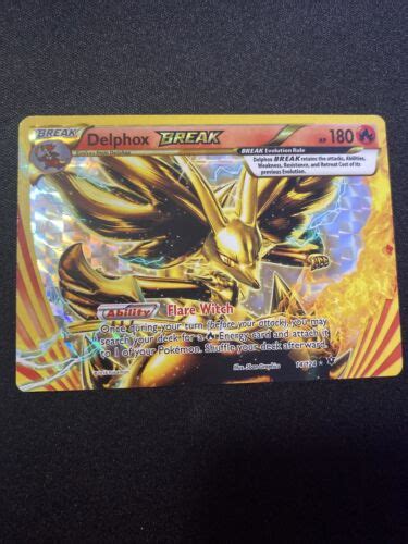 Nm Pokemon Delphox Break Card Fates Collide Set Xy X Y Ultra