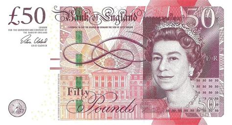 50 British Pounds Banknote - Foreign Currency