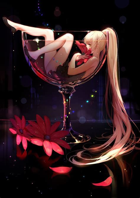 Anime Glass Animegirl Nice Anime Anime Artwork Anime Art