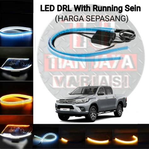 Jual Lampu Alis Toyota Hilux Headlamp Led Drl Fungsi Sen Running