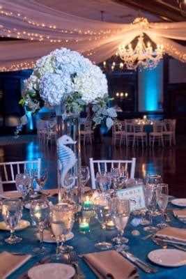 Centros De Mesa Con Hortensias Azules Elegantes Para Bodas