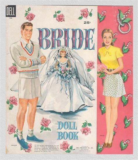 Wedding Doll Wedding Bridal Party Wedding Paper Vintage Paper Dolls