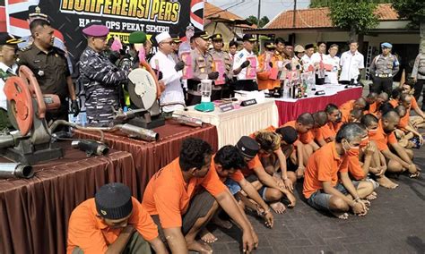 Selama Operasi Pekat 2024 Polres Pasuruan Amankan 79 Tersangka Ini