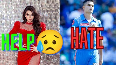 URVASHI RAUTELA GOT HARASSED ARJUN TENDULKAR GETTING HATE YOUTUBER