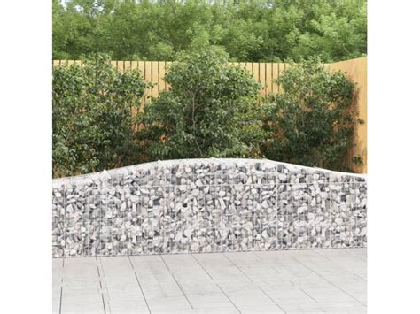 Jardinière Paniers à gabions arqués 15 pcs 400x50x60 80 cm Fer