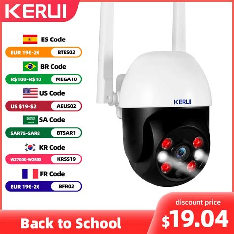 KERUI 5MP 8MP 4K PTZ WiFi IP Wireless Camera Tuya Smart Outdoor Home