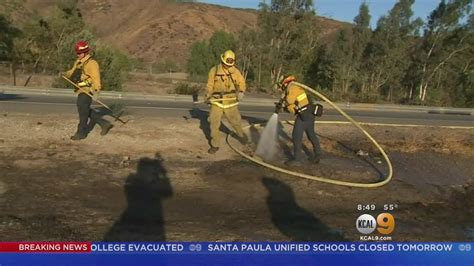 Evacuations Lifted After Fire In San Bernardino Burns About 100 Acres