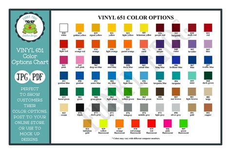 Oracal Color Chart Bundle Copaxher