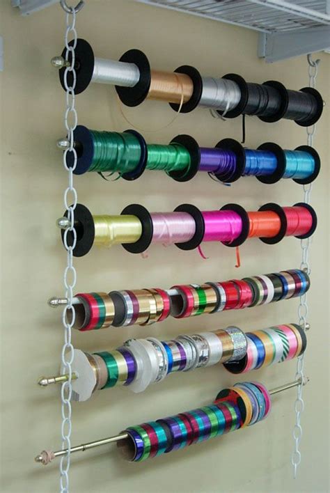 Great Idea For Ribbon Storage No Drilling Sawing Or Painting