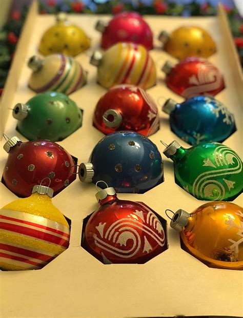 Vintage Glass Tree Ornaments Woolworths Glass Ball Ornaments