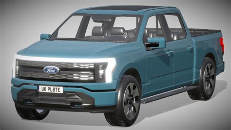 Ford F 150 Lightning 2022 Buy Royalty Free 3d Model By Zifir3d B30fb50 Sketchfab Store