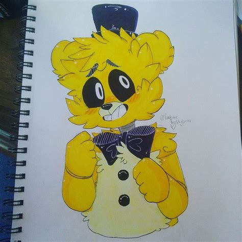 Fnaf Golden Freddy Drawing At Explore Collection Of Fnaf Golden Freddy Drawing