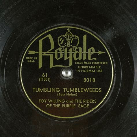 TUMBLING TUMBLEWEEDS : FOY WILLING and THE RIDERS OF THE PURPLE SAGE ...