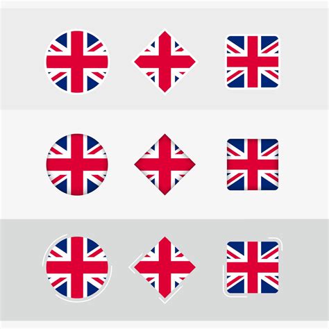 United Kingdom Flag Icons Set Vector Flag Of United Kingdom 22968900 Vector Art At Vecteezy