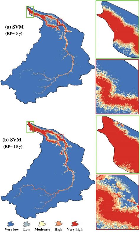 Predicted Flood Hazard Map Using The SVM Model In The Return Periods Of