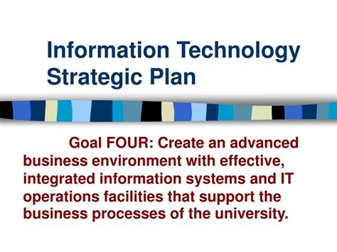 PPT Information Technology Strategic Plan PowerPoint Presentation