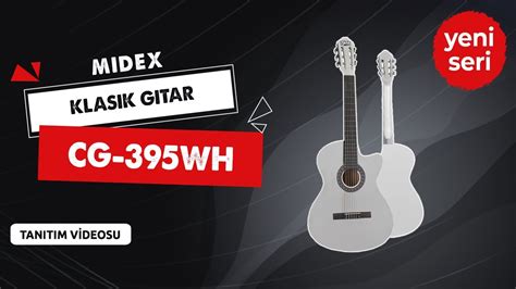 Midex Cg Wh Beyaz Renk Kesik Klasik Gitar Yeti Kin Boy Sap