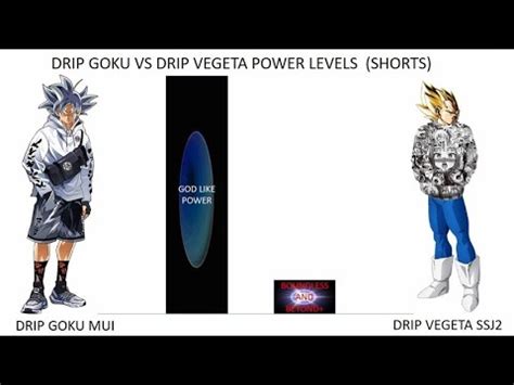 Drip Goku Vs Drip Vegeta Power Levels - (Shorts) - YouTube