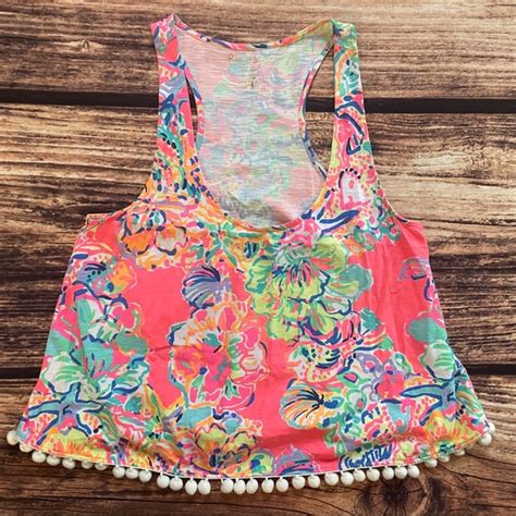 Lilly Pulitzer Tops Lilly Pulitzer Shirley Island Seashell Hot Pink