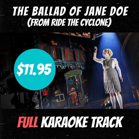 The Ballad Of Jane Doe Full Karaoke S Ride The Cyclone