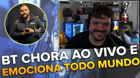 Bt Se Emociona De Verdade E Chora Ao Vivo Cortes Do Gaules Youtube