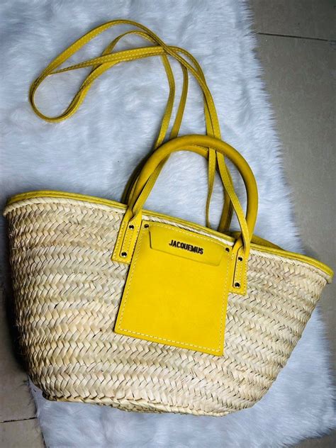 Jacquemus Le Panier Soleil Woven Straw Tote Bag On Carousell