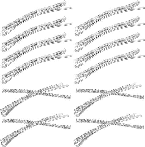 Amazon Folansy Pieces Clear Rhinestone Bobby Pin Crystal Hair