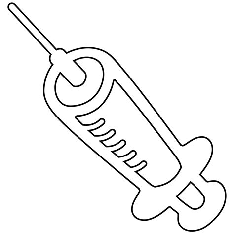 Syringe Coloring Page Colouringpages Porn Sex Picture