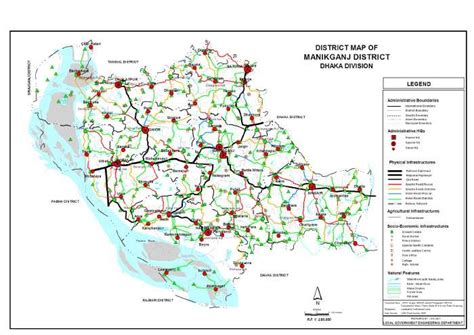 Maps Of Bangladesh Manikganj District