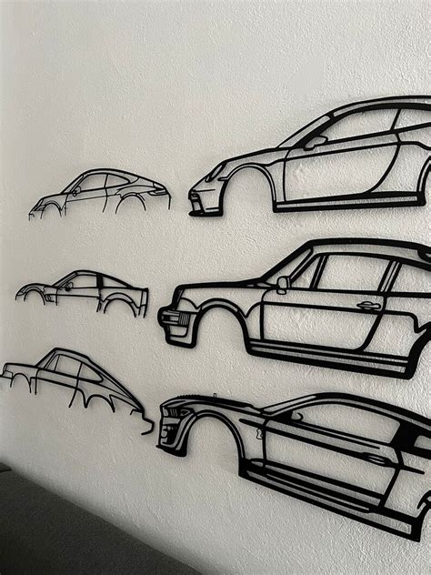 Audi Tt Silhouette Large Metal Wall Art Car Garage Wall Etsy Uk