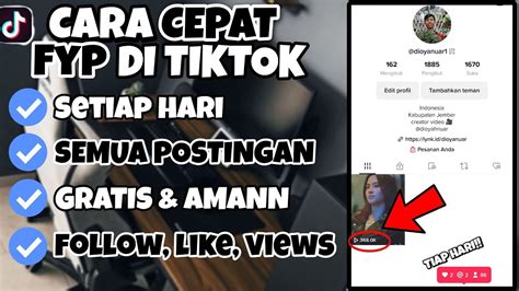 Terbaru Cara Masuk Fyp Tiktok Dengan Cepat Cara Menambahkan View