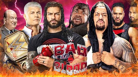 Cody Rhodes Roman Reigns Vs Solo Sikoa Tama Tonga Jacob Fatu Team OTC