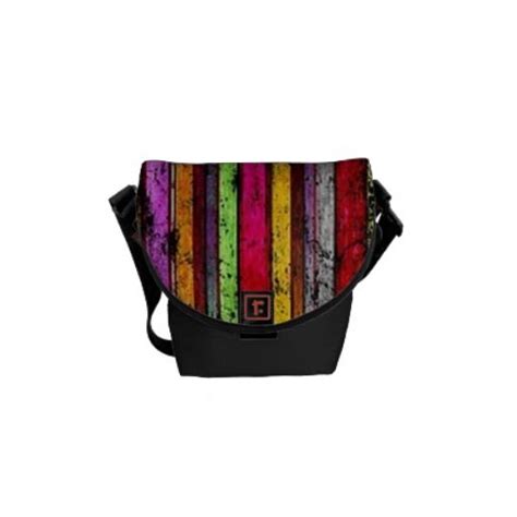 Colorful Grunge Pattern Mini Messenger Bag Next Bags Mini Messenger