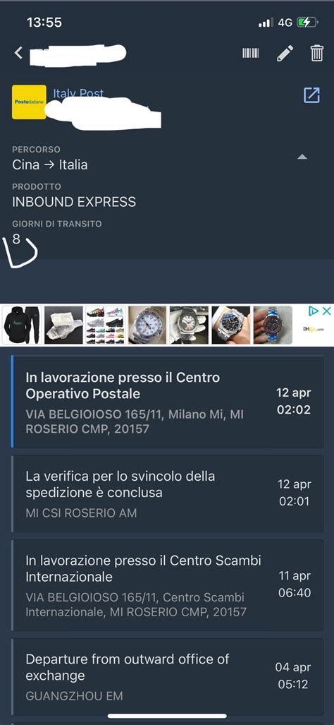 Aggiornamento Sul Mio Post Di Ieri Già Oggi Risulta In Lavorazione Centro Operativo Postale